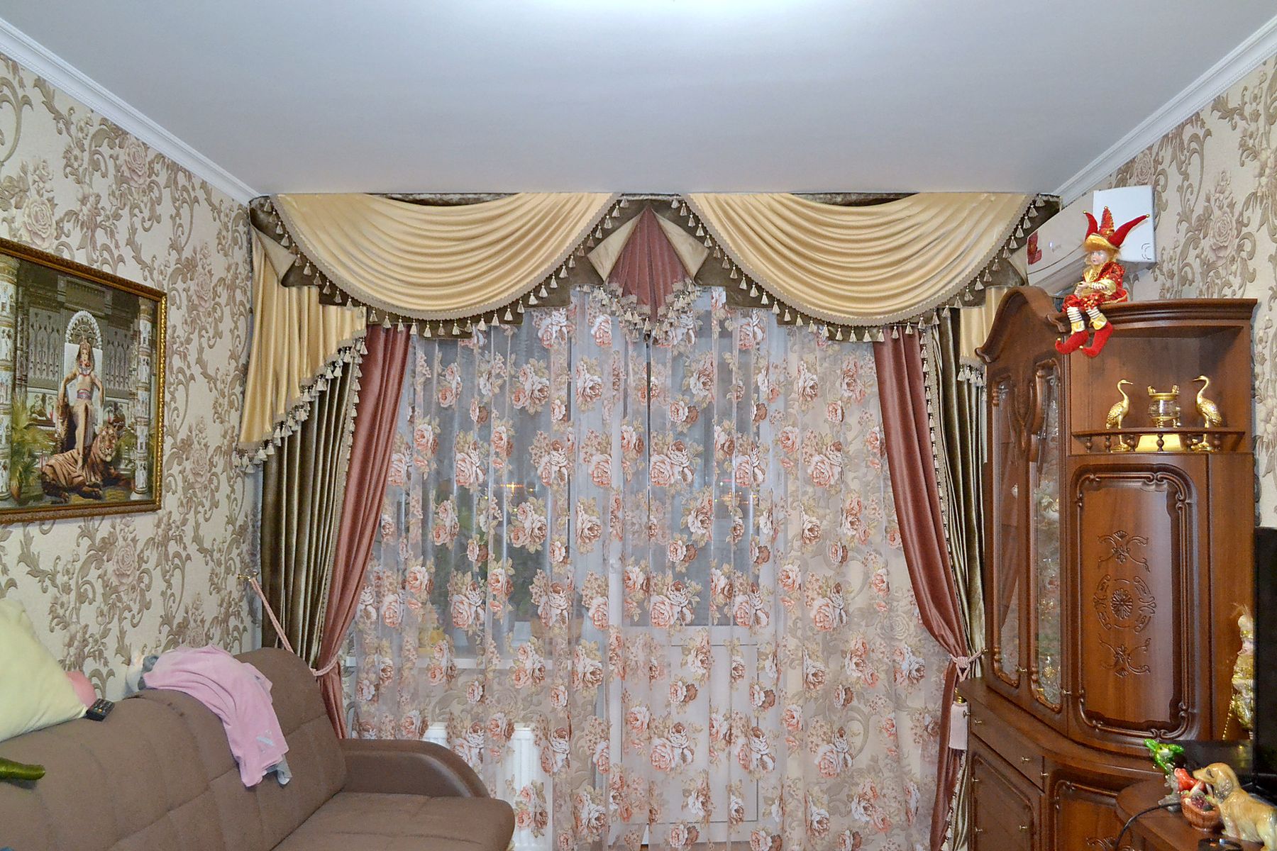 Ламбрекен с бахромой